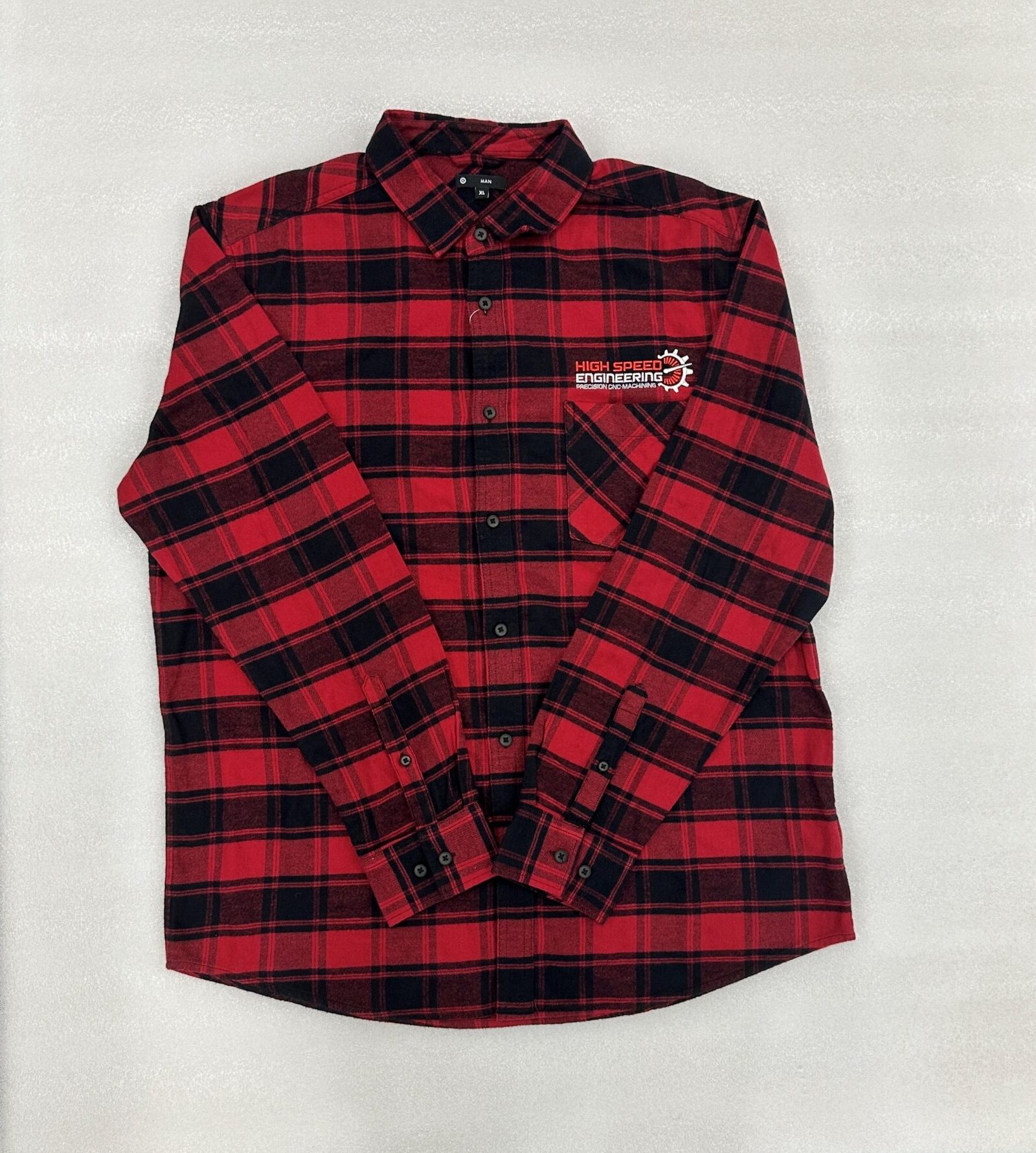 HSE Flannelette Shirt - Black/Red